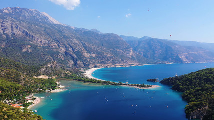 Oludeniz Blue Lagoon.  Oludeniz is a amazing beach on the southwest coast of Turkey.