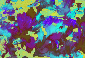 Fototapeta na wymiar Abstract background. Painting hand-made texture with splashes and drops. Design for backgrounds, wallpapers, covers and packaging.
