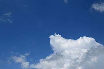 blue sky with white clouds