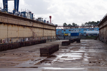 Old Shipyard/dockyard in Cuxhaven, Germany 
