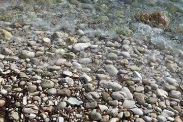 shore with stones