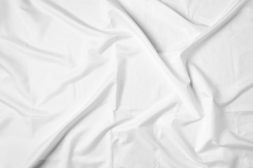 White blank lying flag mockup. Top view.