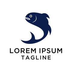 Fish Logo Design Template Vector