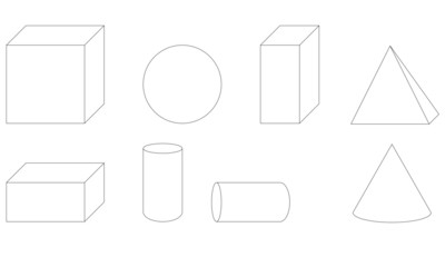 Blanke Geometrie-Körper