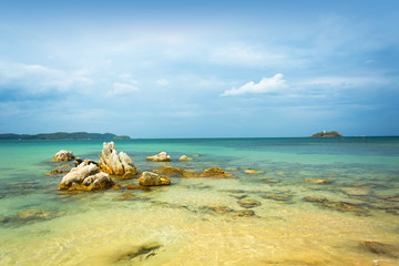 Beautiful sea sight at Marble beach, Sri Lanka