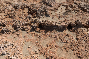Red ground of sicily texture