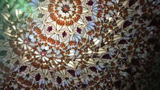 Kaleidoscope background. Shooting done with a real Kaleidoscope