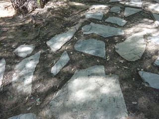 Road of stones and earth