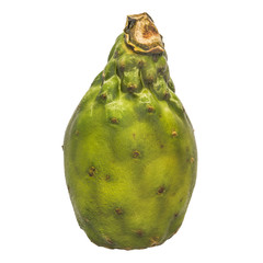 Naklejka premium Cactus pear close-up 3d rendering with realistic texture