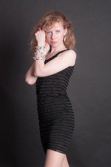 Fototapeta premium studio portrait of a girl