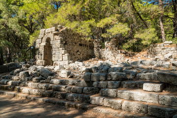 Ruins of ancient city of Phaselis, Antalya province,Turkey