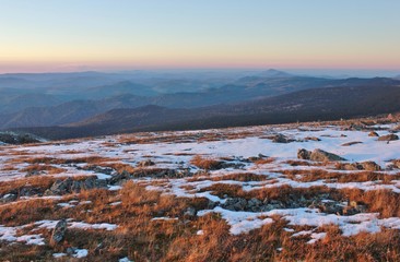 View of mountains