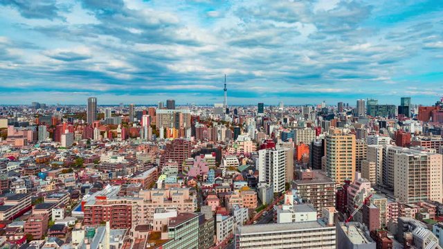 Time lapse Tokyo city in the day
