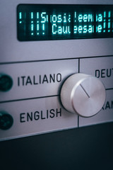 Electronic translator italian english