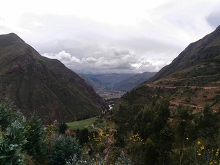 mountains and clouds