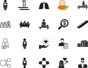 people vector icon set such as: up, cartoon, safety, cross, tool, currency, outline, construction, specialist, workplace, cancer, organ, action, skier, square, escalator, men, down, media, job