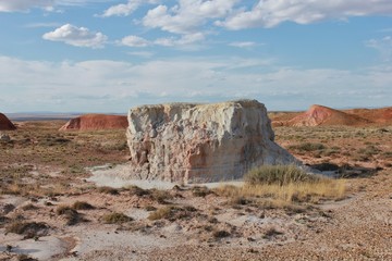 Red rocks in the desert