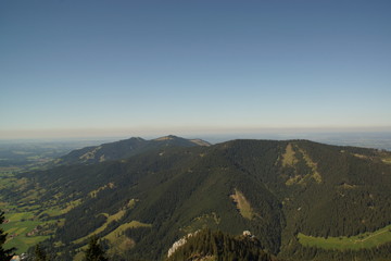 Blick vom Berg Laber bei Oberammergau