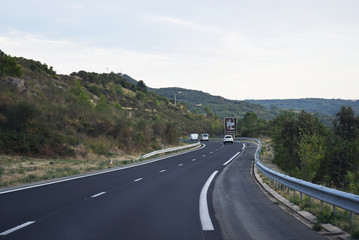 Autoroute A75, la Méridienne, dans l'Hérault