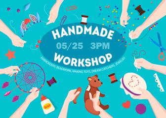 Handmade Workshop Announcement Poster 