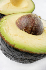 Avocado slides close up