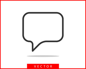 Fototapeta premium Talk bubble speech icon. Blank empty bubbles vector design elements. Chat on line symbol template. Dialogue balloon sticker silhouette.