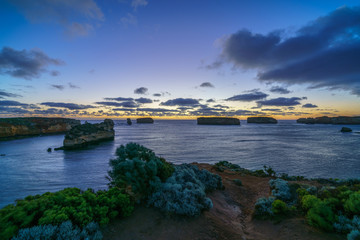 bay of islands after sunset at blue hour, great ocean road, australia 4