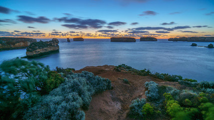 bay of islands after sunset at blue hour, great ocean road, australia 30