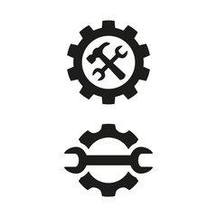 Service tool icons on white background.