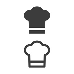 Chef icons on white background.