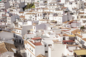 Fototapeta premium home on the mountain side of mijas