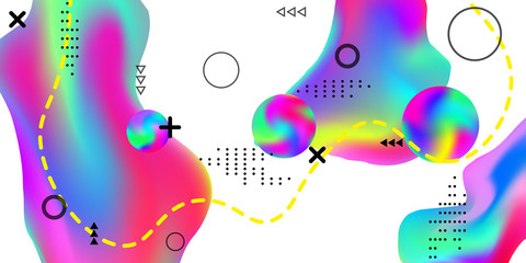 Fototapeta premium Summer sound poster.