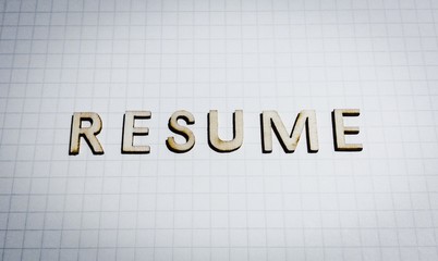 アルファベット文字(レジュメ、resume)