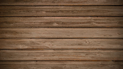 Obraz premium alte braune rustikale verwitterte Holztextur - Holzhintergrund längs/horizontal
