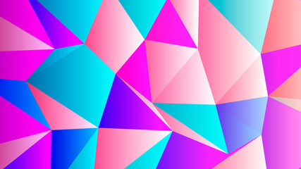 Obraz premium Pastel Bright Colors Low Poly Banner Design