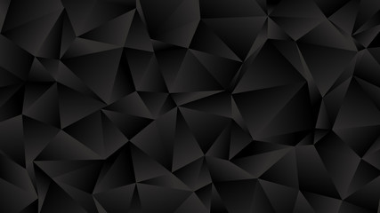 Fototapeta premium Trendy Low Poly Black Background for Your Business