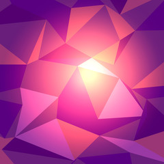 Obraz premium Dark Red with Light Low Poly Backdrop