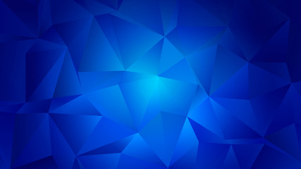 Obraz premium Blue Aquamarine Trendy Low Poly Backdrop Design
