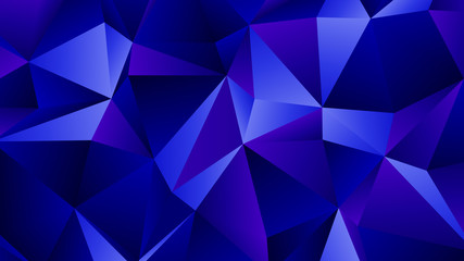 Obraz premium Blue Sapphire Trendy Low Poly Backdrop Design
