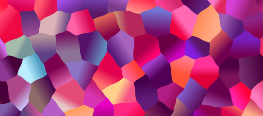 Bright Colors Greative Low Poly Banner Design