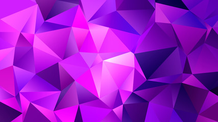 Pink Triangles Trendy Low Poly Backdrop Design