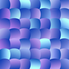 Brightly Colored Vibrant Cyan Blue Mosaic Glitter