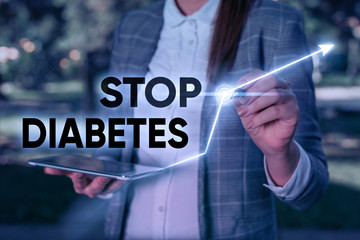 Fototapeta na wymiar Word writing text Stop Diabetes. Business photo showcasing Blood Sugar Level is higher than normal Inject Insulin