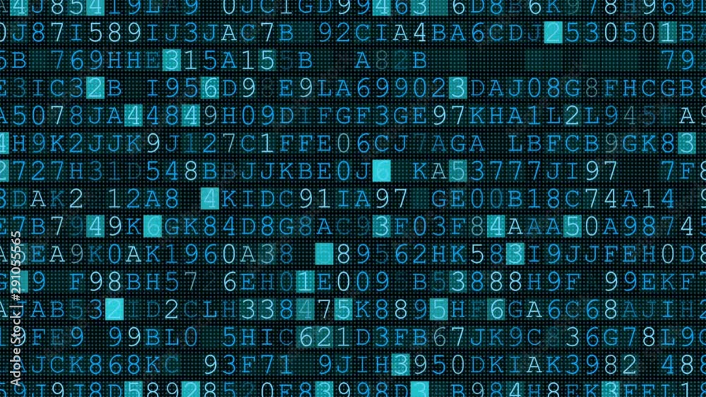 Aufkleber flat internal computer number, digital machine code binary symbols background