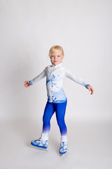 skating isolated on white