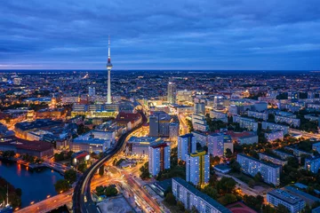 Foto op Canvas Berlin skyline in the night. Germany © Sliver