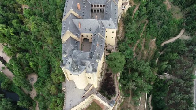 Alcazar Segovia from Aerial View
