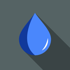 Water drop vector illustration.