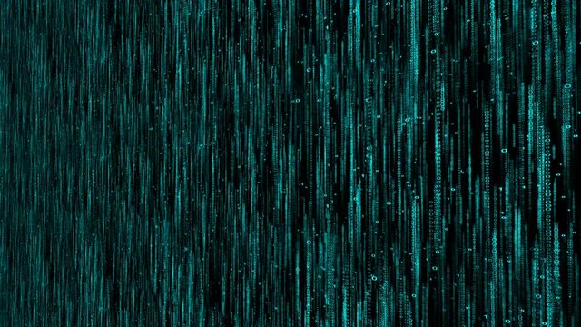 Machine code 0 and 1 matrix background, computer digital world wall zoom 