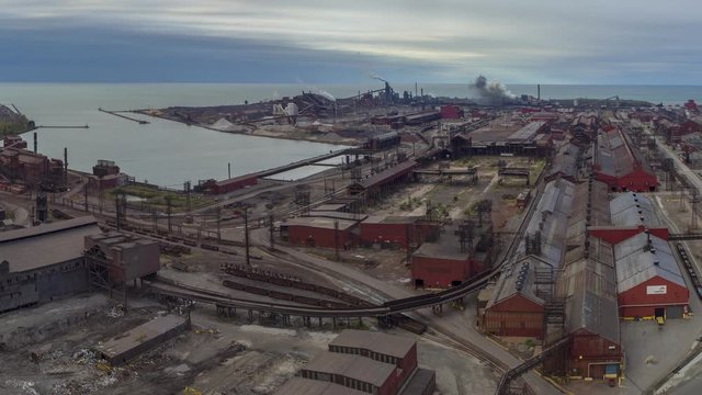 Steel Mill, Lake Michigan, East Chicago, Indiana